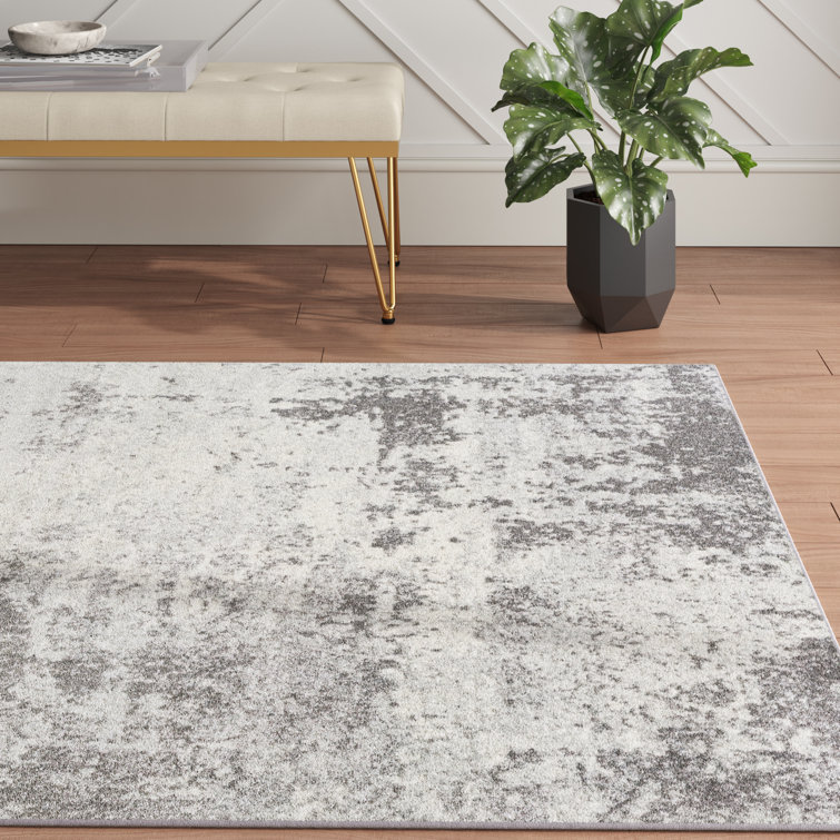 Mercury Row Hohl Grey/OffWhite Rug & Reviews Wayfair.co.uk